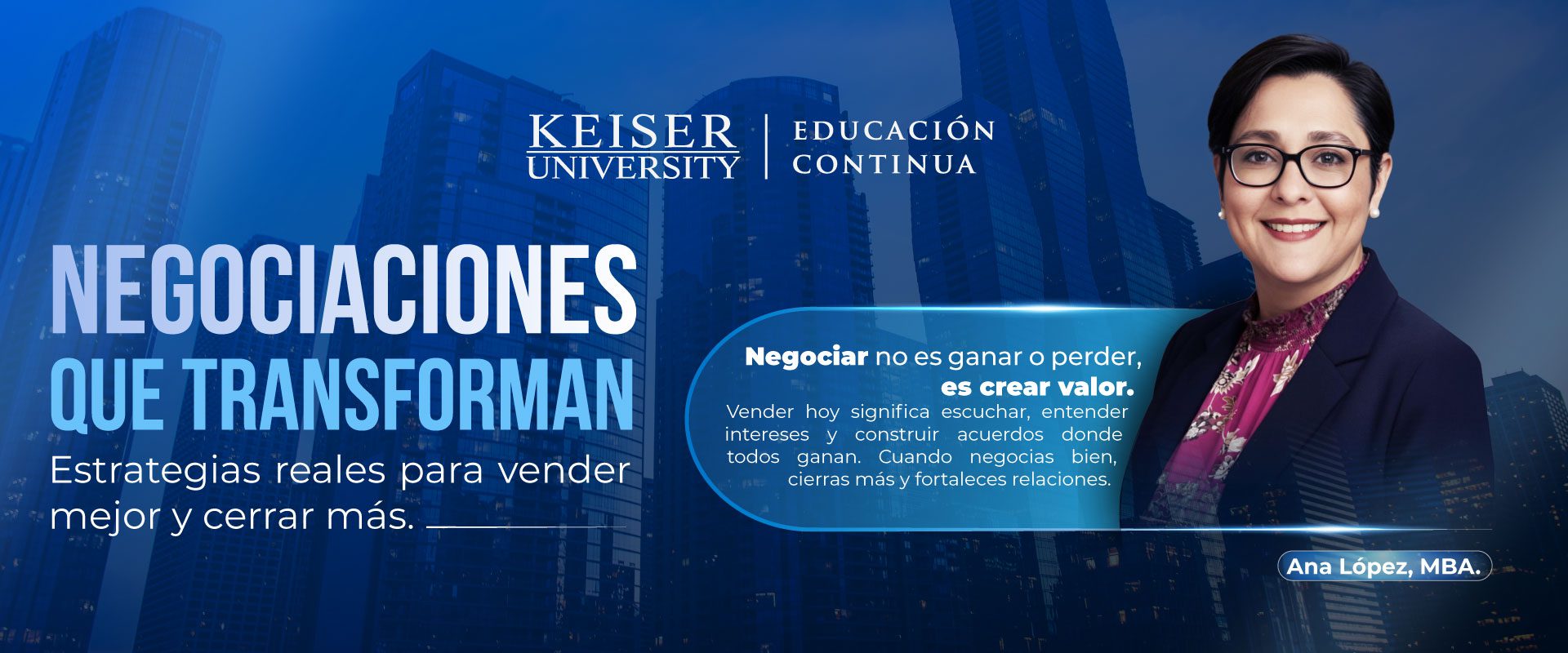 Negociaciones que transforman: estrategias reales para vender mejor y cerrar más.