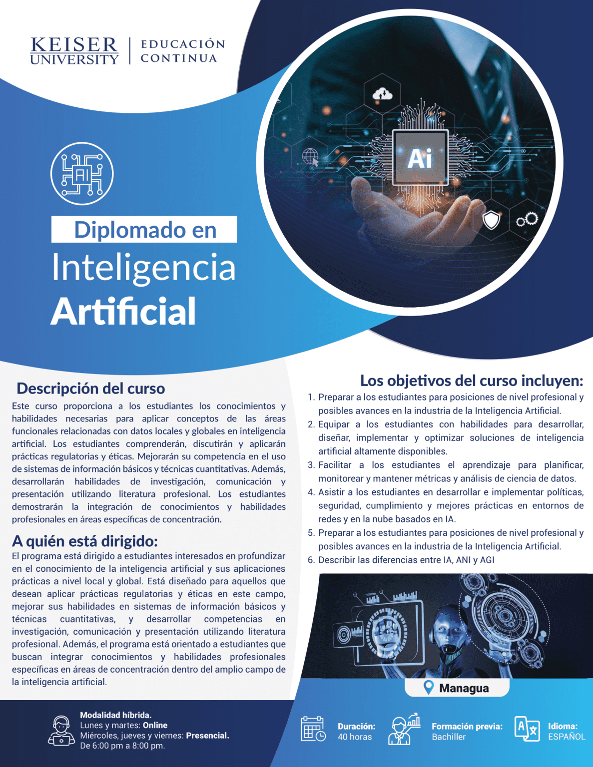 Diplomado in Artificial Intelligence - Keiser University